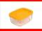 Szklany pojemnik 405ml prostokątny żółty