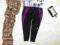 ADIDAS _ czarne LEGGINSY_lajkry_ fitness _ L/XL