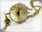 Antique Zegarek na łańcuszku szklana kula W-WA