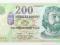 BANKNOT - Węgry - 200 Forintów 2001 - SUPER STAN !