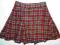 SPÓDNICA W KRATKĘ  ROZMIAR 104/110