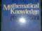 Kitcher, The Nature of Mathematical Knowledge