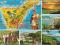 pocztówka TENERIFE mozaika Folklor Panorama MAPKA