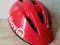 KASK ROWEROWY CZERWONY B-TWIN STAN BDB