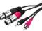 Kabel połączeniowy MCA-327j 2x RCA/2 x XLR żeńsk