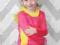 Tunika dla dziewczynki różowo-żółta 98-104