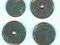 monety Belgia 1943-5 r. 2x25 centów, 1 i 5 franków