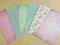 Scrapbooking papiery GRUBE 30x15cm ZESTAW 6 szt