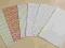 Scrapbooking papiery GRUBE 30x15cm ZESTAW 6 szt