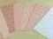 Scrapbooking papiery GRUBE 30x15cm ZESTAW 6 szt