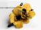 BROSZKA filc filcowa kwiat żółty czarny suuuper!