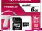 TRANSCEND microSD 8GB Class10 + adapter PREMIUM