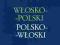 MAŁY SŁOWNIK WŁOSKO-POLSKI POLSKO-WŁOSKI PWN