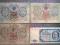 stare banknoty ruble i złote