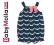 Gymboree rampers morskie fale 18-24 m-cy