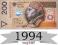 200 zł złotych 1994 UNC z paczki seria YC