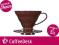 Hario drip ceramiczny V60-01 brązowy kawa przelew