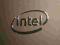 100 Naklejka INTEL LOGO Metal EDITION 26x18mm