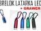 Brelok latarka led z grawerem logo 100 szt.