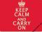 Deska szklana KEEP CALM AND CARRY ON rabat -50%