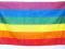 Flaga tęczowa nowa Rainbow Flag Ogromna 150x90 cm