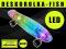 Świecąca DESKOROLKA fish deska pennyboard LED