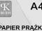 PAPIER PRĄŻKOWANY A4 300g -100ark BIAŁY PRĄŻEK