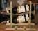 Drewniany stojak na dwa wina i kieliszki