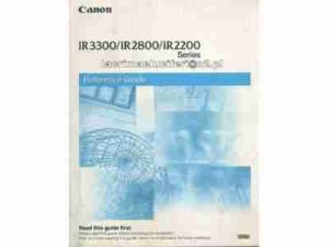 Canon iR3300/iR2800/iR2200 Series Reference Guide