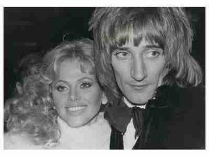 Rod Stewart i Britt Ekland z lat 70-tych Rod Stewart i Britt Ekland z lat 70-tych