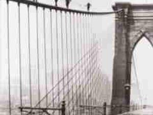 Plakat obraz 40x50cm EMN-BWM49 BROOKLYN BRIDGE CLI