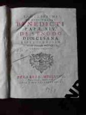 DUŻY STARODRUK , DWA TOMY , BENEDYKT XIV , 1767 !