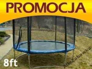 TRAMPOLINA Z SIATKA 244cm 8ft SOLIDNA BEZPIECZNA