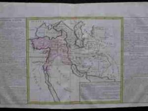 TURCJA , PERSJA mapa - CLUET 1767 rok. ORYGINAŁ !