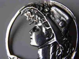 STARA angielska BROSZKA !! SREBRO !! STARA angielska BROSZKA !! SREBRO !!