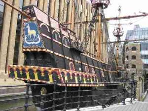 Praca Ręczna KAFEL Drake,s,, Golden Hind,, 1577