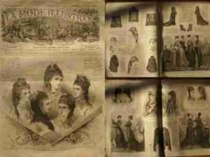 LA MODE ILLUSTREE Journal deLa Famille1878/7 MODA