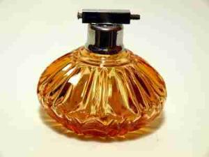 ART DECO pomaranczowy FLAKON NA PERFUMY 1920 ART DECO pomaranczowy FLAKON NA PERFUMY 1920