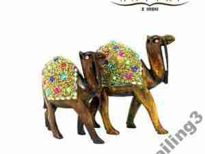 GOLDEN CAMMEL -DREWNIANA RZEŹBA WIELBŁĄD!