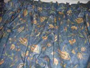 komplet dużych zasłon  złocenia granat  245 / 455