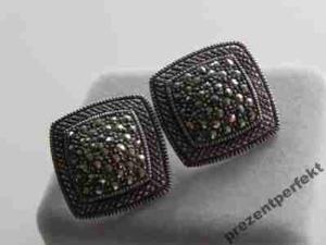 PIĘKNE KOLCZYKI OLBRZYMY MOC MARKAZYTÓW I SREBRA PIĘKNE KOLCZYKI OLBRZYMY MOC MARKAZYTÓW I SREBRA