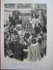 KONCERT KRÓLA SKRZYPIEC MUZYKA drzeworyt 1899 r. KONCERT KRÓLA SKRZYPIEC MUZYKA drzeworyt 1899 r.