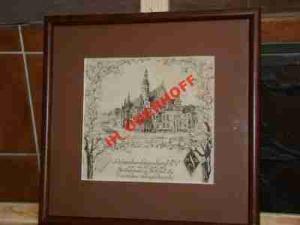 Breslau Sangerb.Piórko-Tusz wym.z ramą 32 x 33 cm. Breslau Sangerb.Piórko-Tusz wym.z ramą 32 x 33 cm.