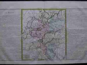 ROSJA , Polska ,mapa - CLUET 1767 r.ORYGINAŁ !