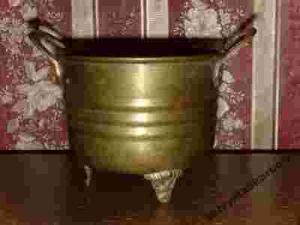 Piekna mosiezna doniczka donica oslonka