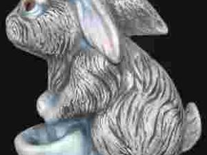 FIGURKA FIGURA FIGURKI zając czarką  12cm