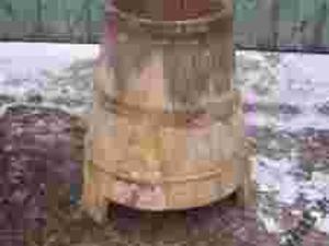 Zabytkowa beczka z klepek polewaczka III