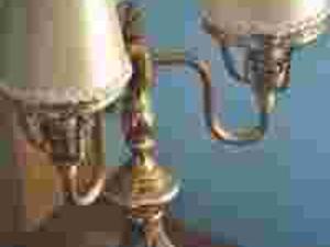 PORCELANOWA LAMPA W SCENKI RODZAJOWE,JEDYNA TAKA