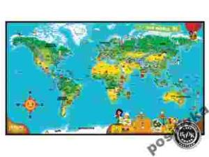 *** LEAPFROG TAG World Map MAPA Leap Frog SUPER!