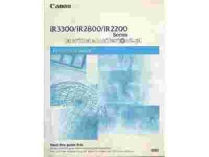 Canon iR3300/iR2800/iR2200 Series Reference Guide